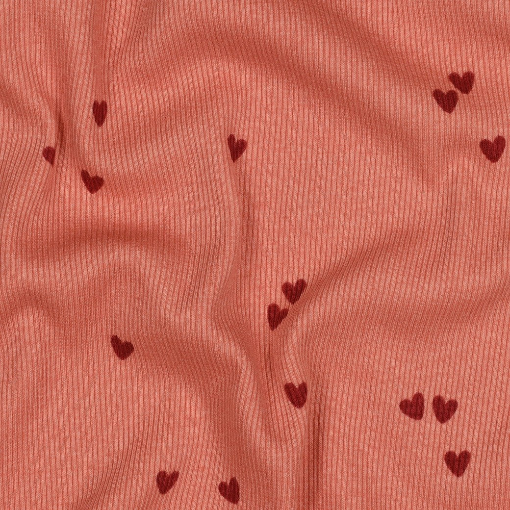 0.5m Rippjersey Herzen pink