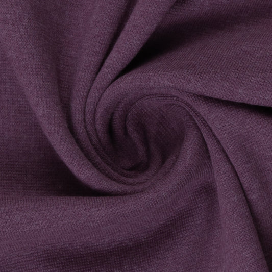 0.5m Bündchen XL lila-melange