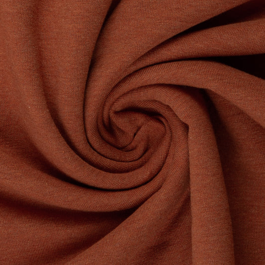 0.5m French Terry terracotta-melange