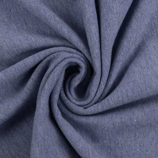 0.5m Jersey blau-melange