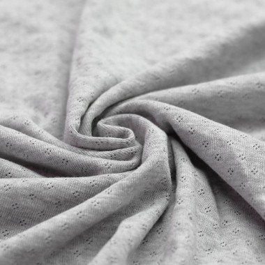 0.5m Feinstrickjersey hellgrau melange