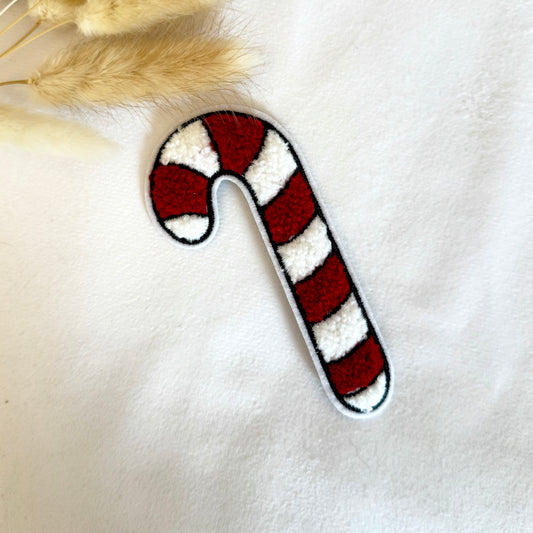 Chenille Patch: Zuckerstange | 10,5x5cm