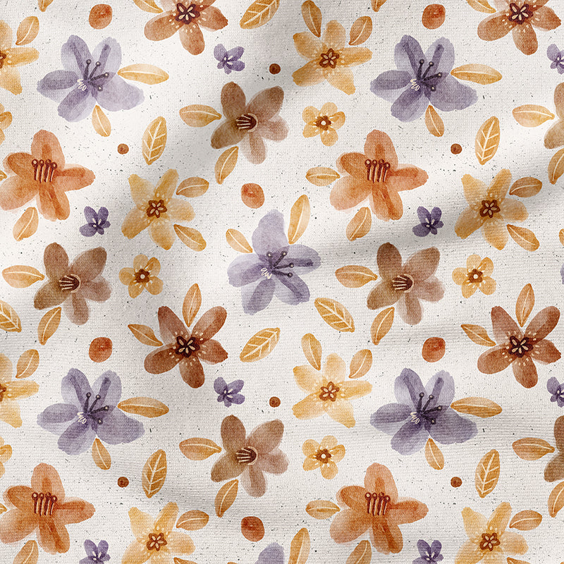 0.5m BIO French Terry Autumn-Flowers