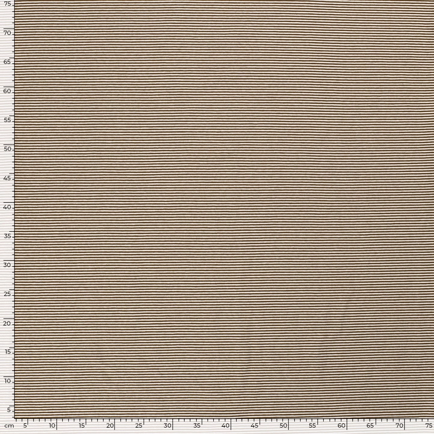 0.5m Jersey Streifen braun