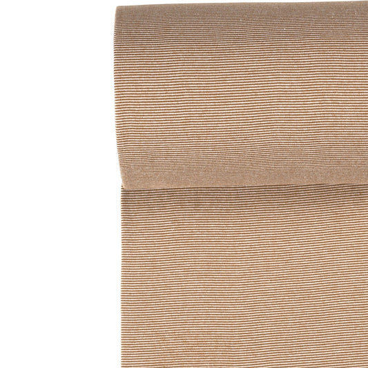 0.5m Bündchen karamell-weiß | 1 mm gestreift