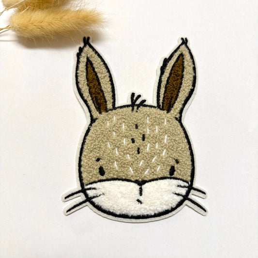 Chenille Patch: Tier-Team Hase | 13x9cm