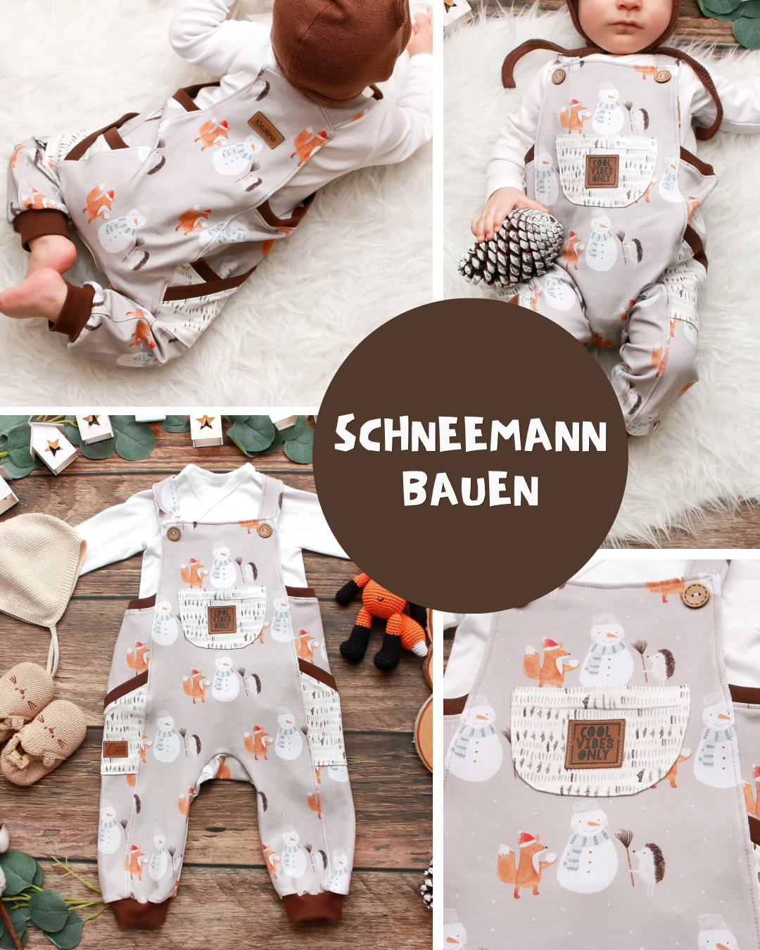 0.5m BIO French Terry Schneemann bauen *STOFFÜBERSICHT*