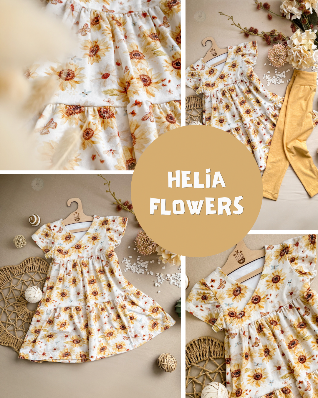 0.5m Biojersey Helia Flowers