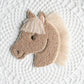 Chenille Patch: Pferd mit Mähne