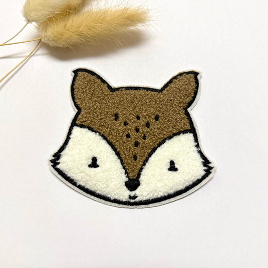 Chenille Patch: Tier-Team Fuchs | 8x10cm