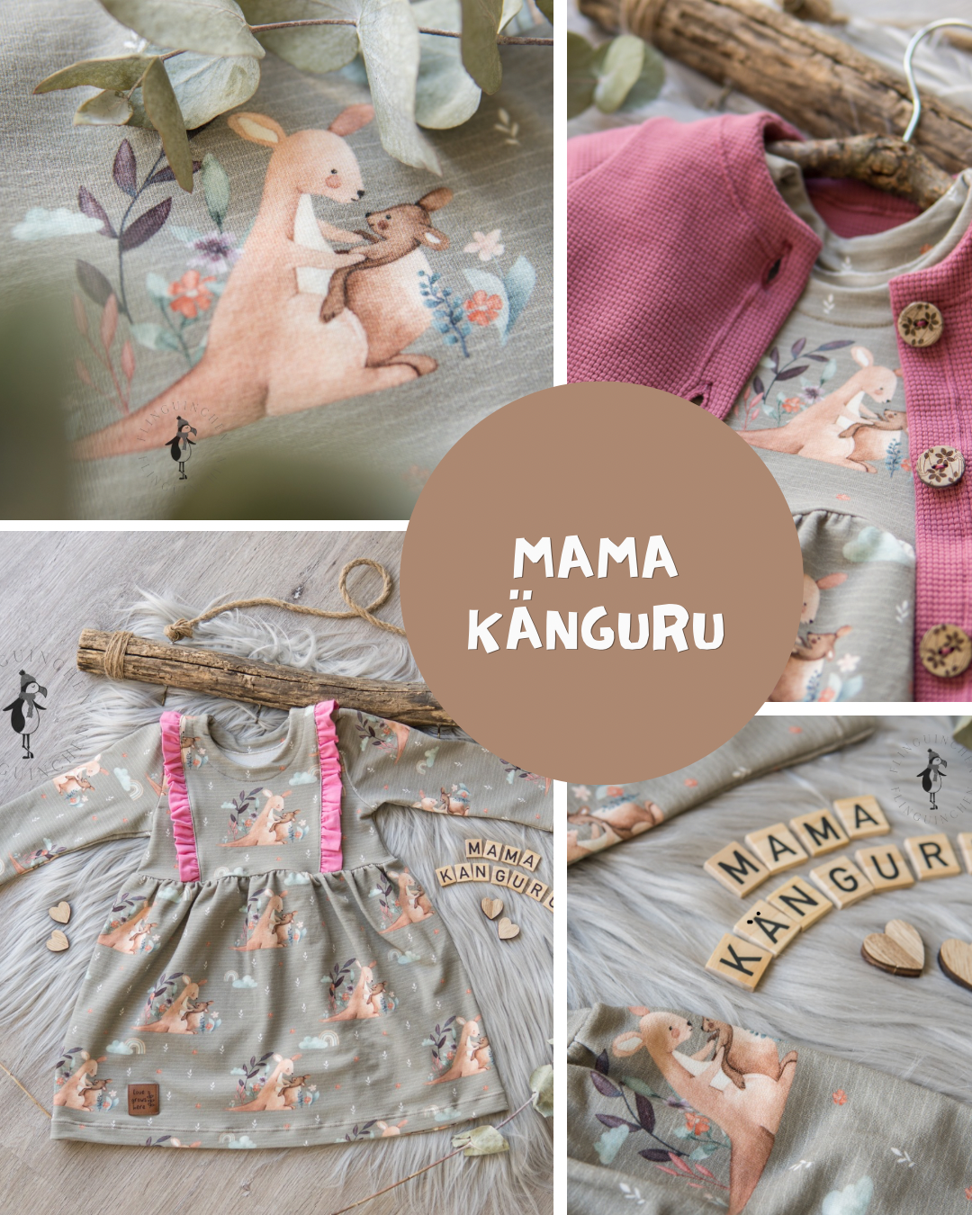 0.5m BIO French Terry Mama Känguru *VORBESTELLUNG*