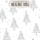 RESTSTÜCK 100cm BIO French Terry Christmas white