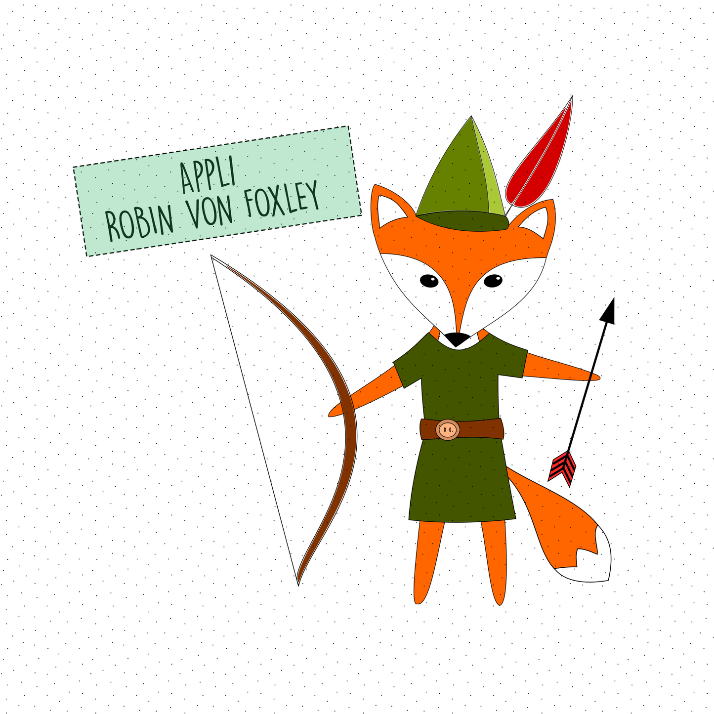 Applikationsvorlage Fuchs "Robin von Foxley"