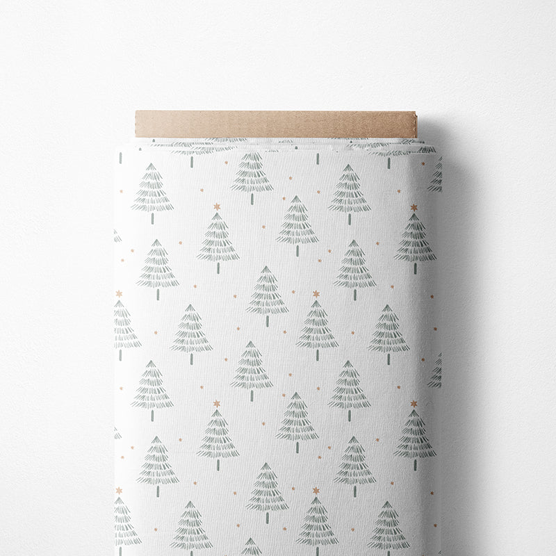 RESTSTÜCK 100cm BIO French Terry Christmas white