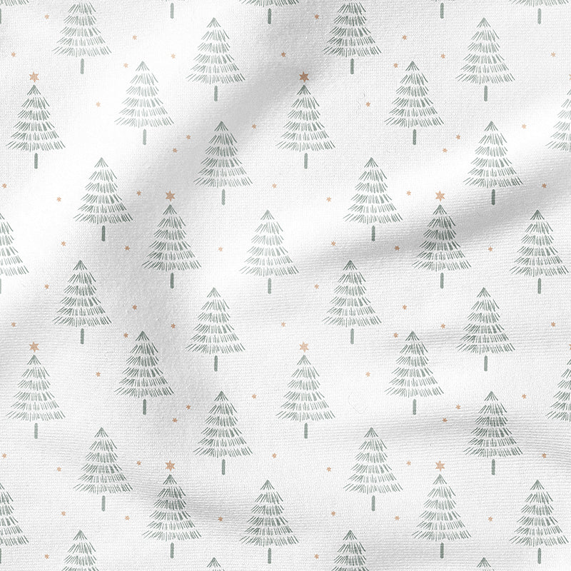 RESTSTÜCK 100cm BIO French Terry Christmas white