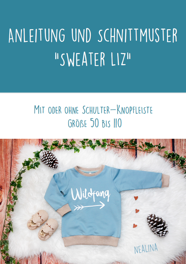 Anleitung Sweater LIZ | Größe 50 -110