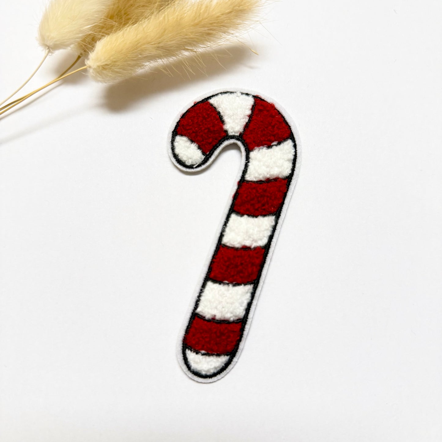 Chenille Patch: Zuckerstange | 10,5x5cm