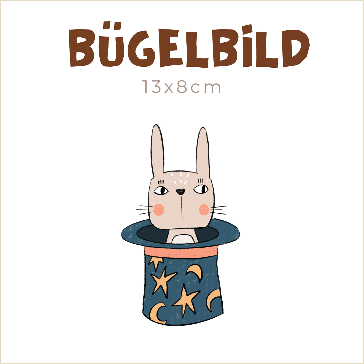 Bügelbild Abrakadabra | 13x8cm