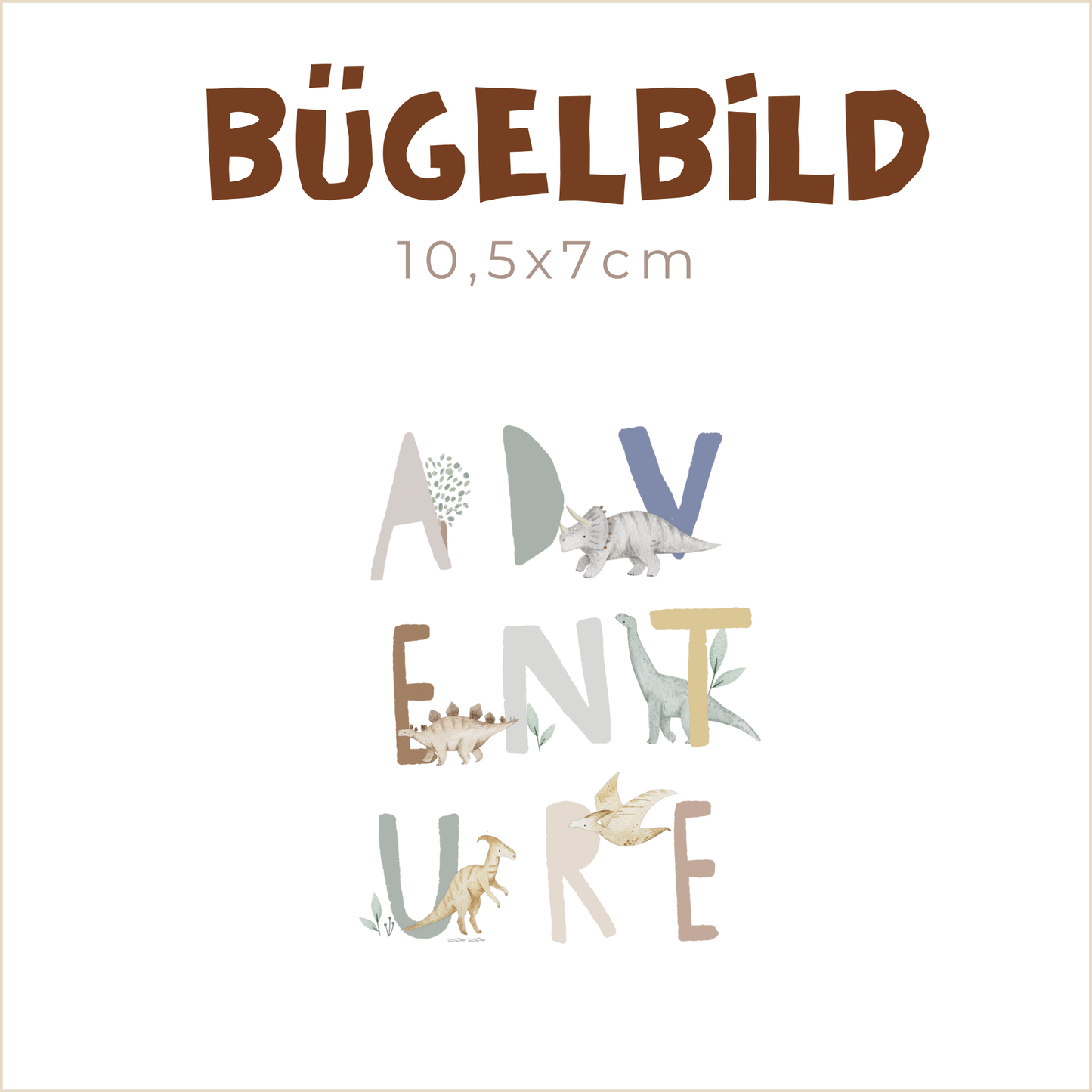 Bügelbild Adventure | 10,5x7cm