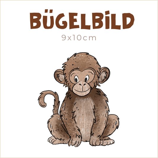 Bügelbild Affenbrüder | 9x10cm