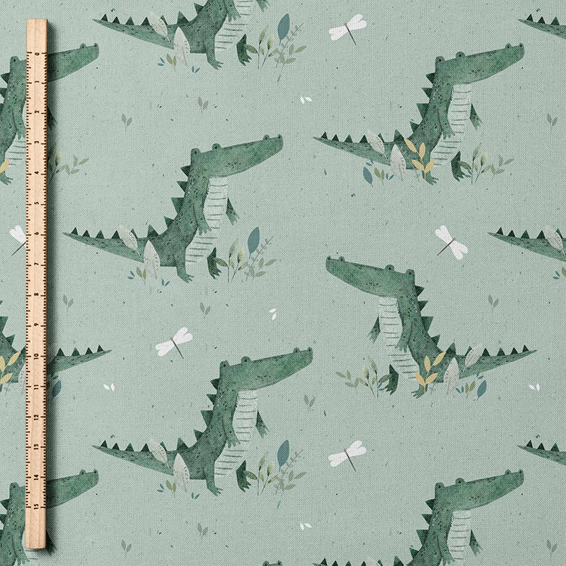 0.5m BIO French Terry Ah les crocodiles *STOFFÜBERSICHT*