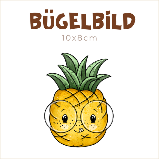 Bügelbild Ananas | 10x8cm