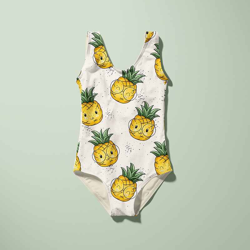 0.5m Bademodestoff Ananas