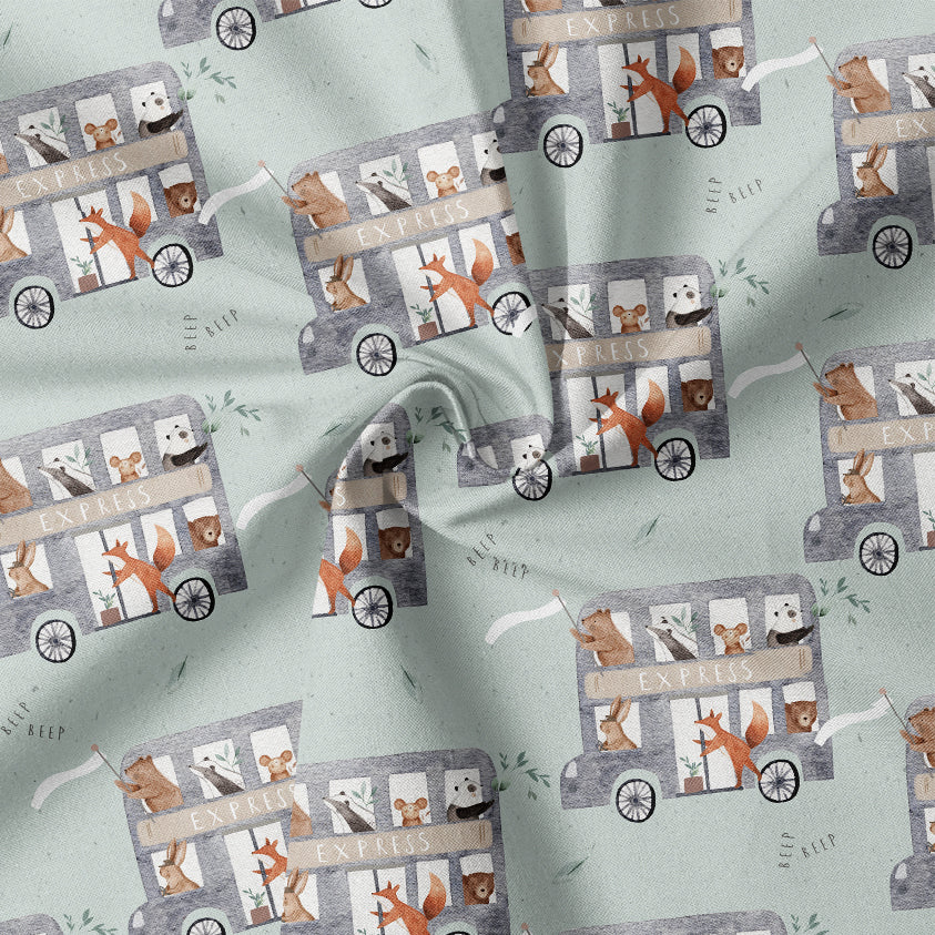0.5m BIO French Terry Animal Express chalk  *STOFFÜBERSICHT*