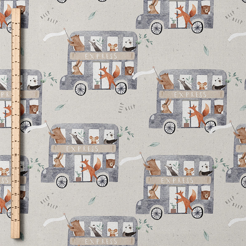 0.5m BIO French Terry Animal Express tofu  *STOFFÜBERSICHT*