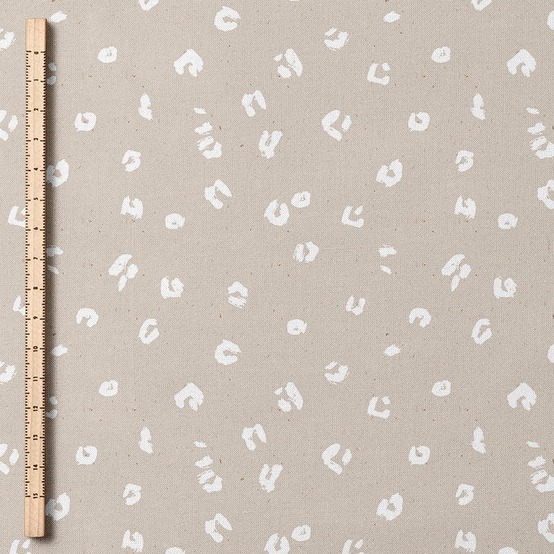 0.5m BIO French Terry Animal Print sand