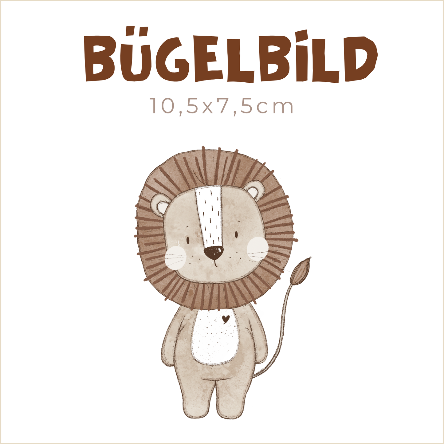 Bügelbild Annicas Löwe | 10,5x7,5cm