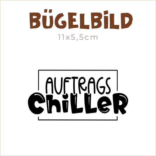 Bügelbild Auftragschiller | 11x5,5cm