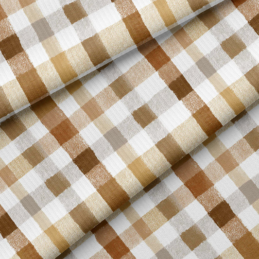 0.5m Rippjersey Autumn Gingham