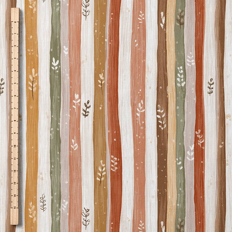 0.5m BIO French Terry Autumn Lines *STOFFÜBERSICHT*