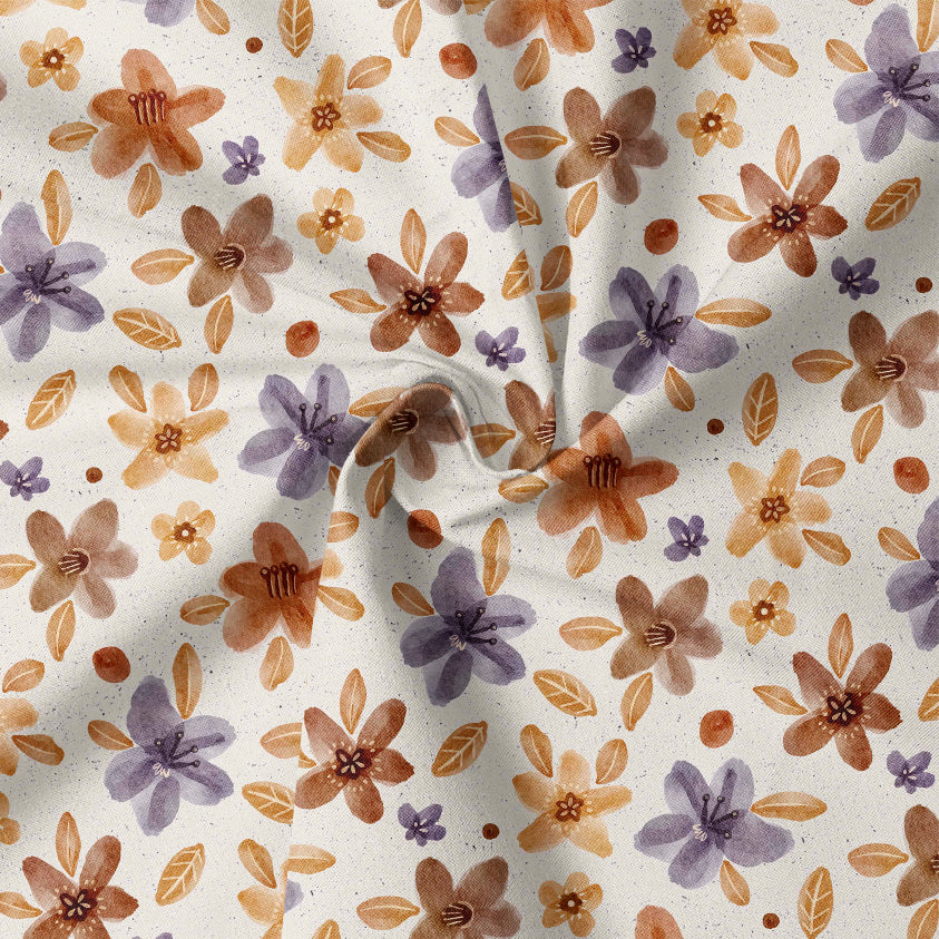 0.5m BIO French Terry Autumn-Flowers *STOFFÜBERSICHT*
