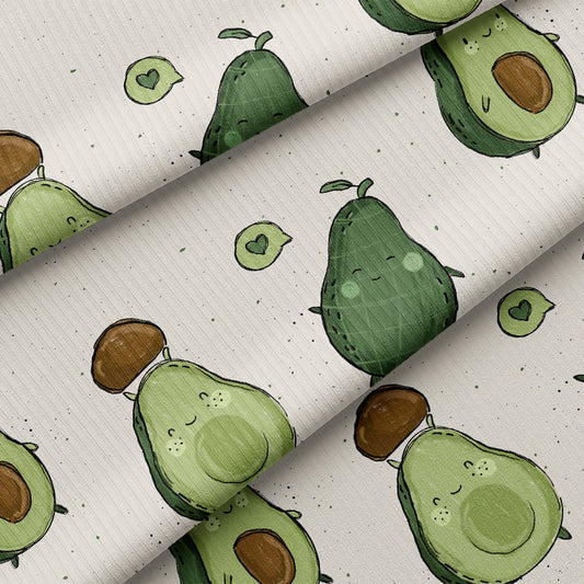 0.5m BIO Ribjersey Avocado