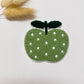 Chenille Patch: Apfel grün | 8x9cm