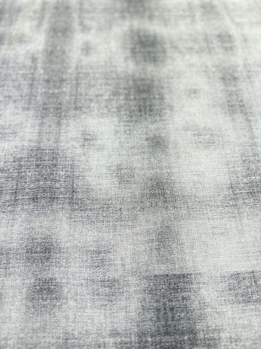 RESTSTÜCK 100cm Bio-French Terry Jeanslook denim-grau