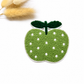 Chenille Patch: Apfel grün | 8x9cm