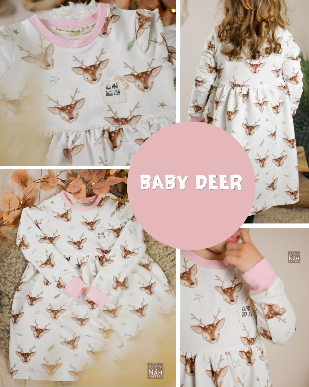 0.5m BIO French Terry Baby Deer