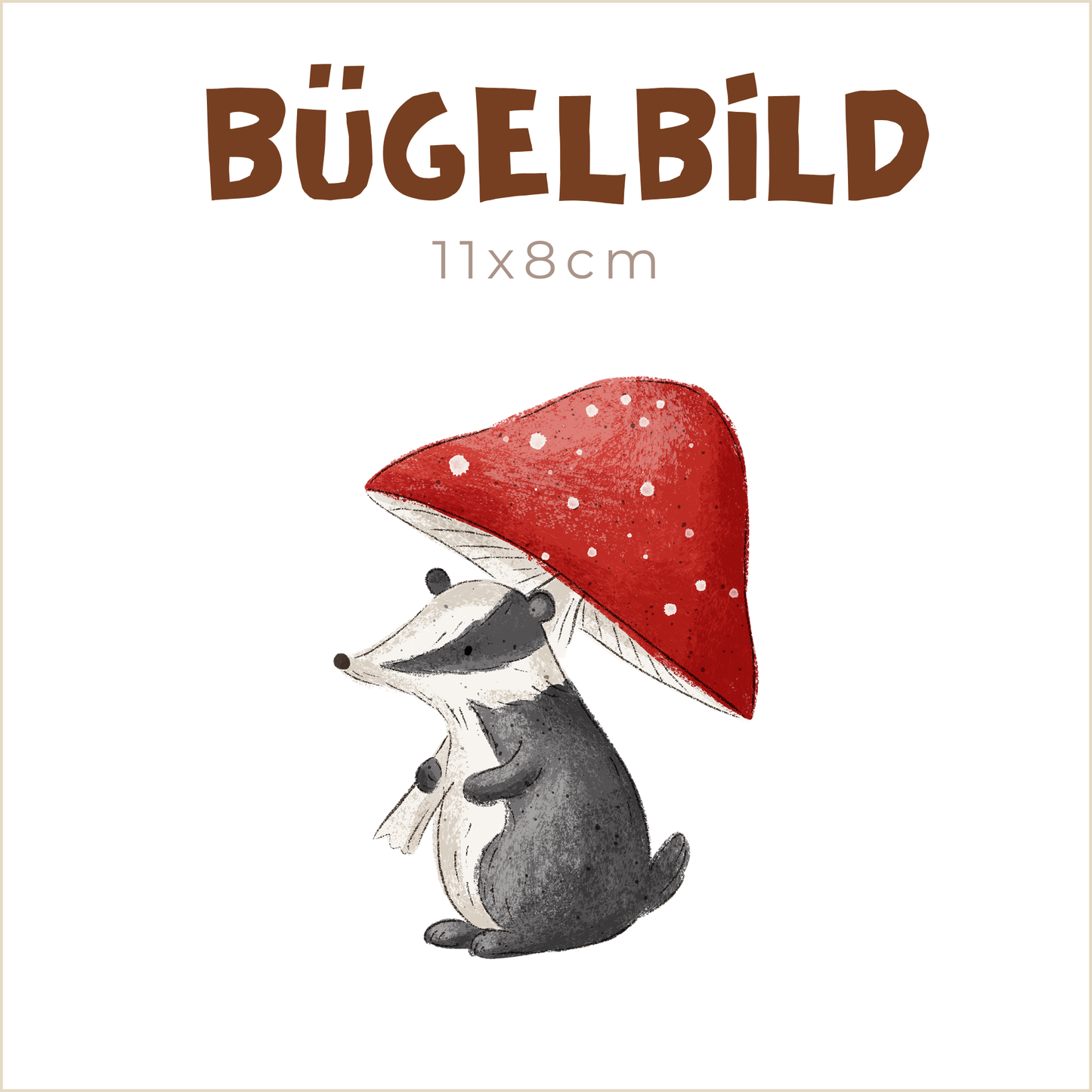 Bügelbild Badgeridoo | 11x8cm