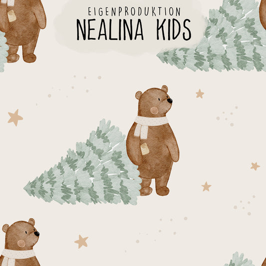 0.5m BIO French Terry Christmas Bear *STOFFÜBERSICHT*