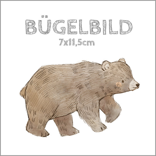 Bügelbild Bär Pepper | 7x11,5cm