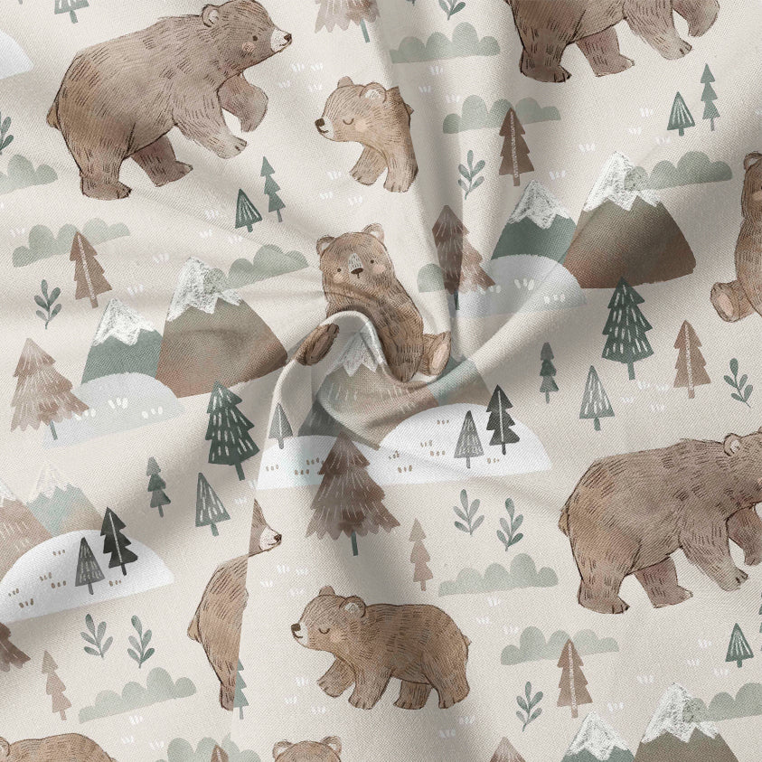 0.5m BIO French Terry Bär Pepper