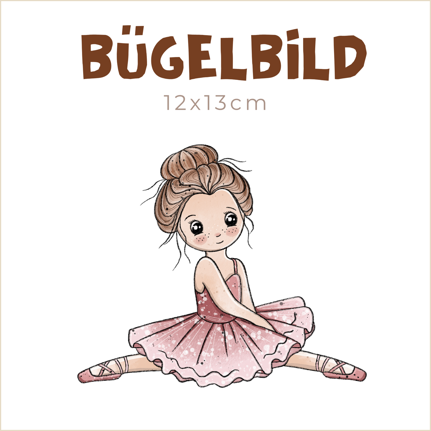 Bügelbild Ballerina 1 | 12x13cm