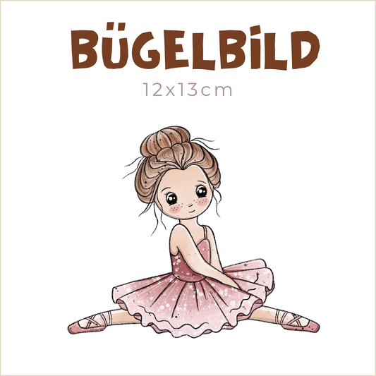 Bügelbild Ballerina 1 | 12x13cm