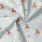 0.5m BIO French Terry Bear spring ballon *STOFFÜBERSICHT*