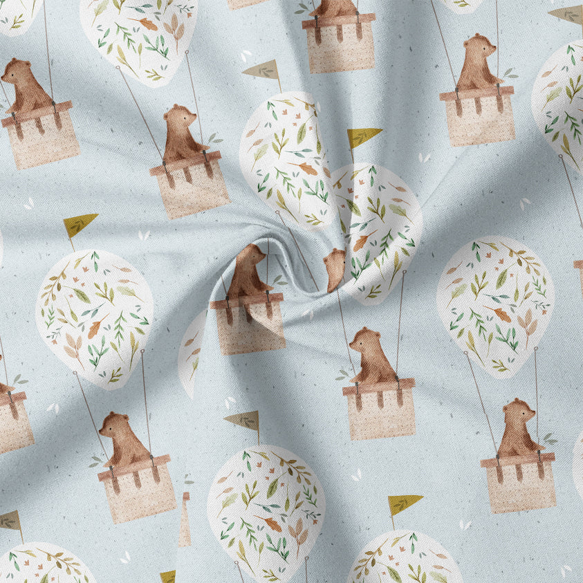 0.5m BIO French Terry Bear spring ballon *STOFFÜBERSICHT*