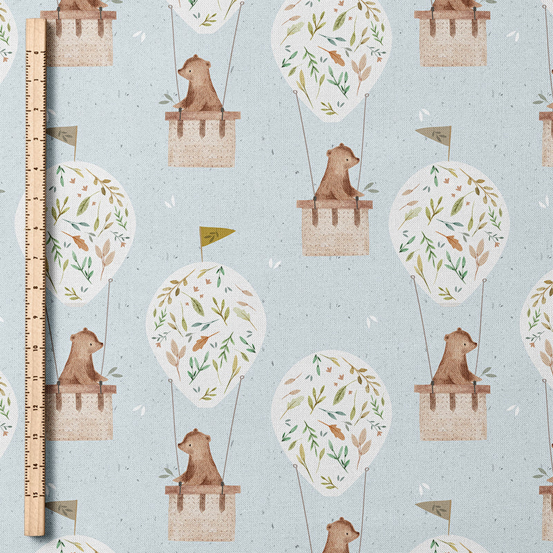 0.5m BIO French Terry Bear spring ballon *STOFFÜBERSICHT*