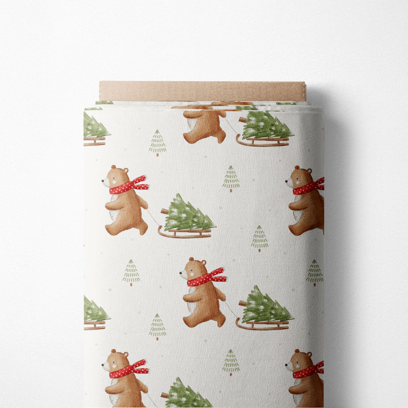 0.5m BIO French Terry Bear and Trees *COMING SOON*